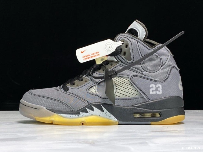 Air Jordan CT8480-001 Black x 5 Off-White 0828